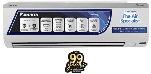 Daikin 1 Ton 3 Star Inverter Split AC (Copper, PM 2.5 Filter, 2022 Model, MTKL35UV16, White) - Image 2